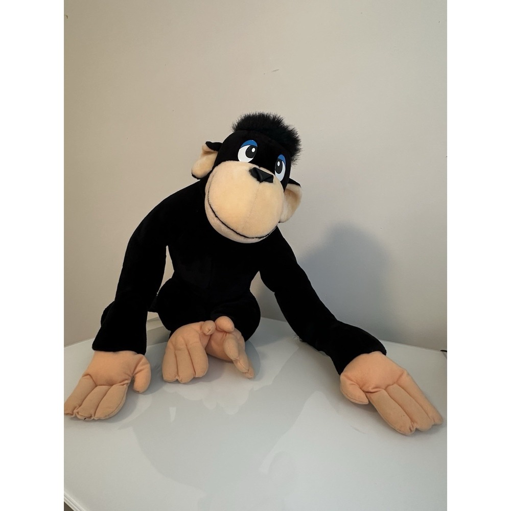 Vintage 1997 Liberty Toy Company Black Gorilla Plush Stuffed Animal Toy